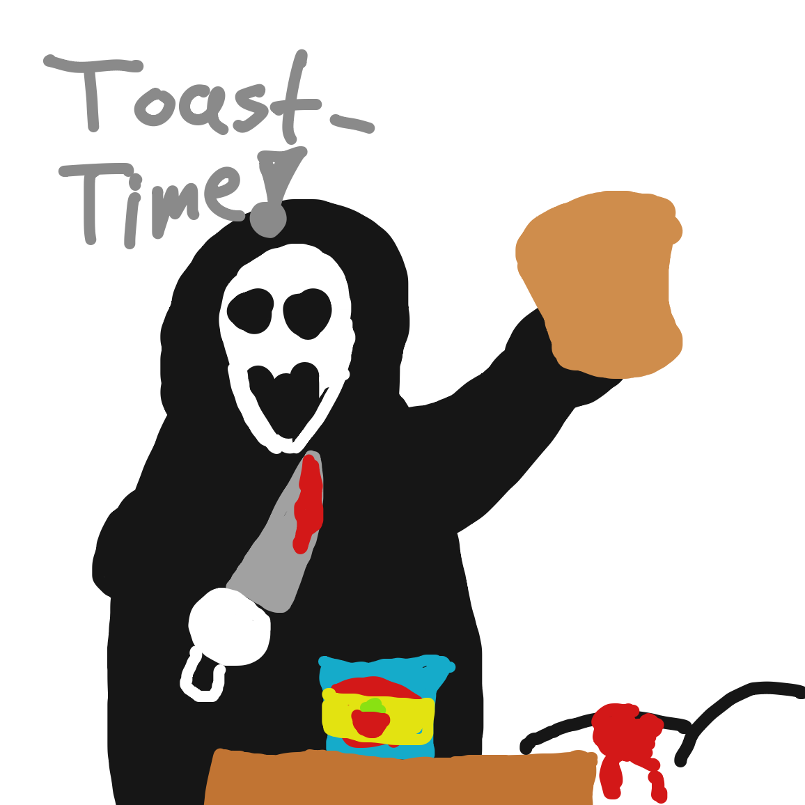 Is it jellyor Blood? - Online Drawing Game Comic Strip Panel by L_times2