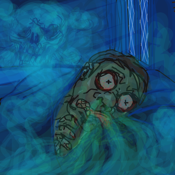 Death by lingering fart.. - Online Drawing Game Comic Strip Panel by Ramora