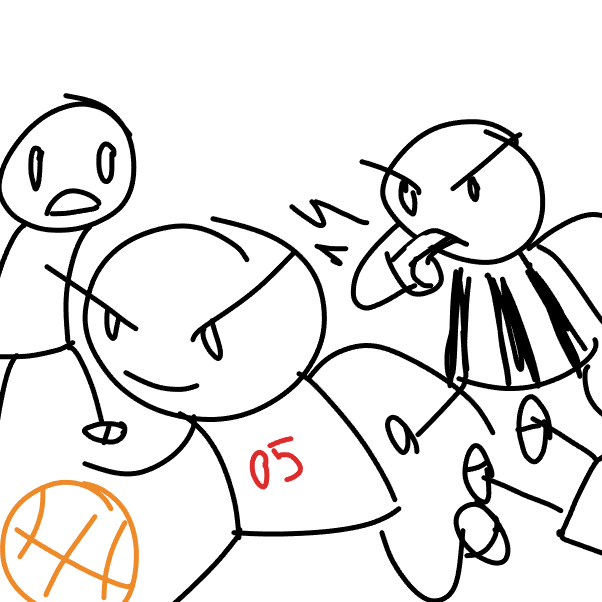 Drawing in Running Out of Time: Basketball Frenzy by SeanTrunks