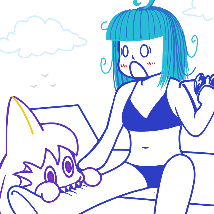 Drawing in  cool comic by 🔲