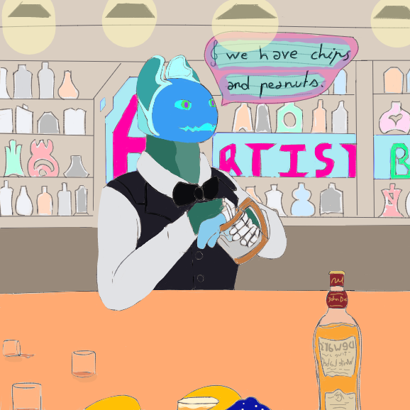 Drawing in Artist Bar: Another Round  by Anubis_Best_Doggo