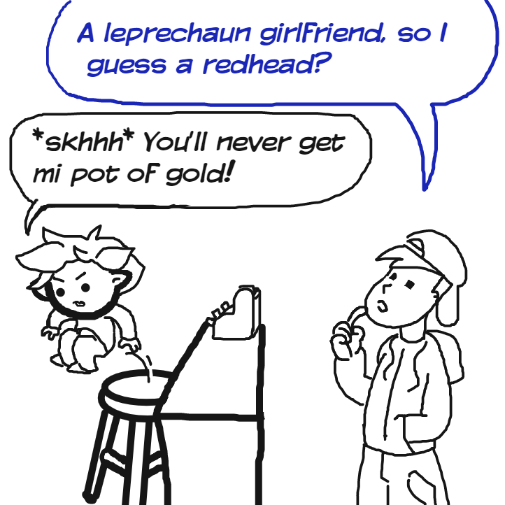 *shhhh* Golddigger! - Online Drawing Game Comic Strip Panel by Delete