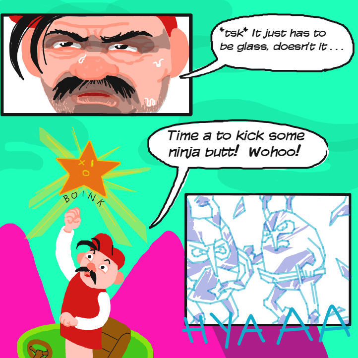 Drawing in A long walk by Delete