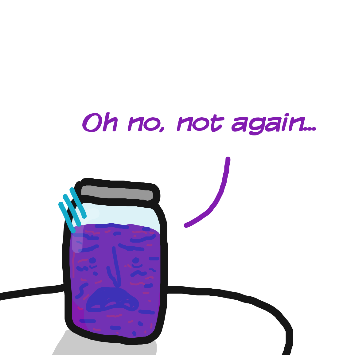 Drawing in Jar by joshyouart