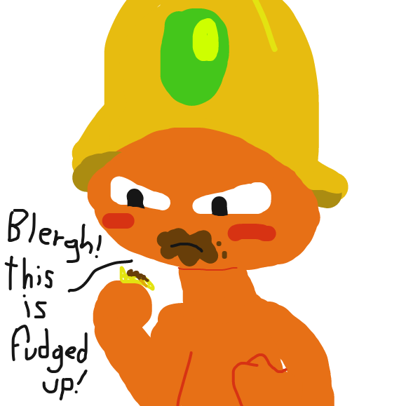 Nothing against fudge, but it's an unpleasant surprise when you expect chocolate and get this... - Online Drawing Game Comic Strip Panel by Vytron