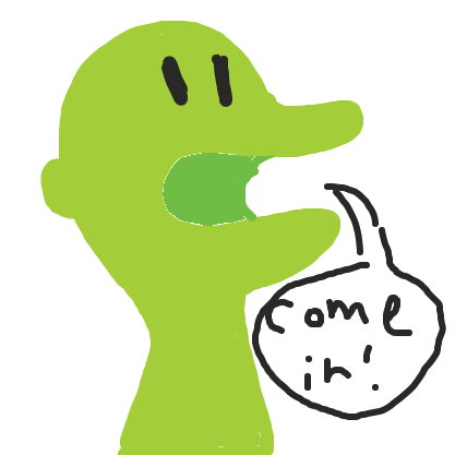 Drawing in The door by BigShoeStudio