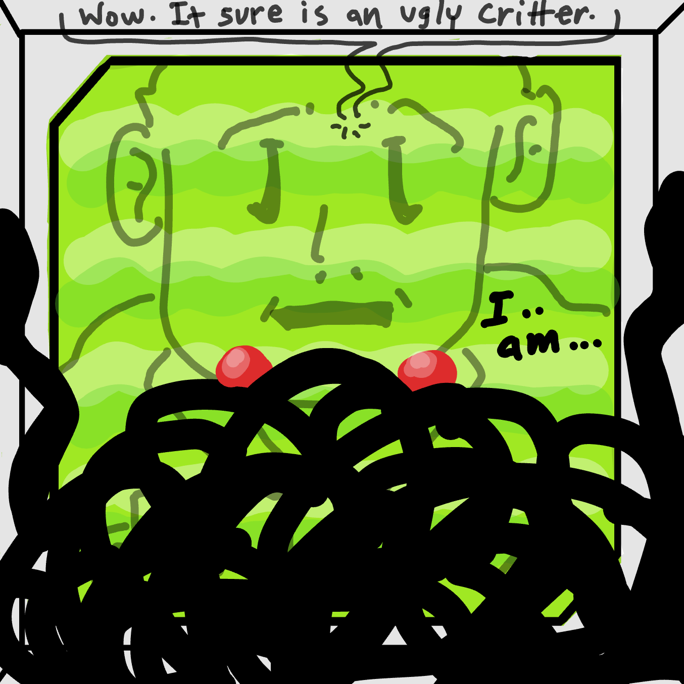 Drawing in What is THING by Wizard Croissant