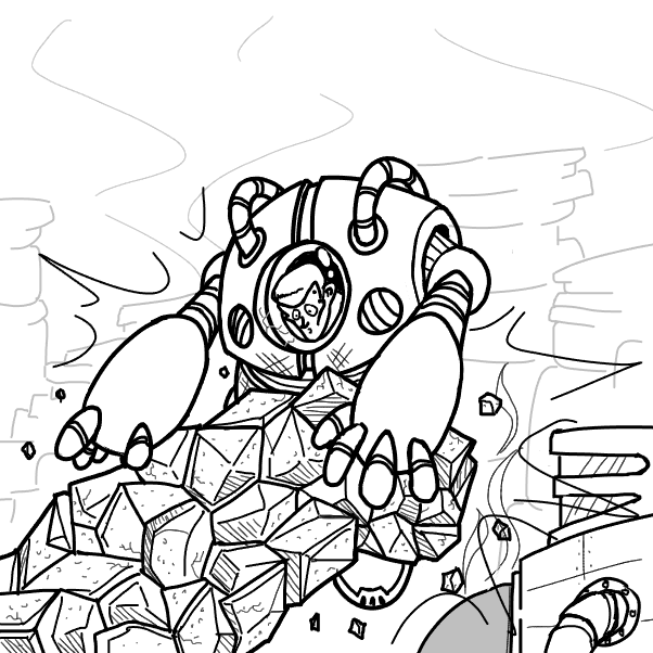 Drawing in DEATH TO PJ by SeanTrunks