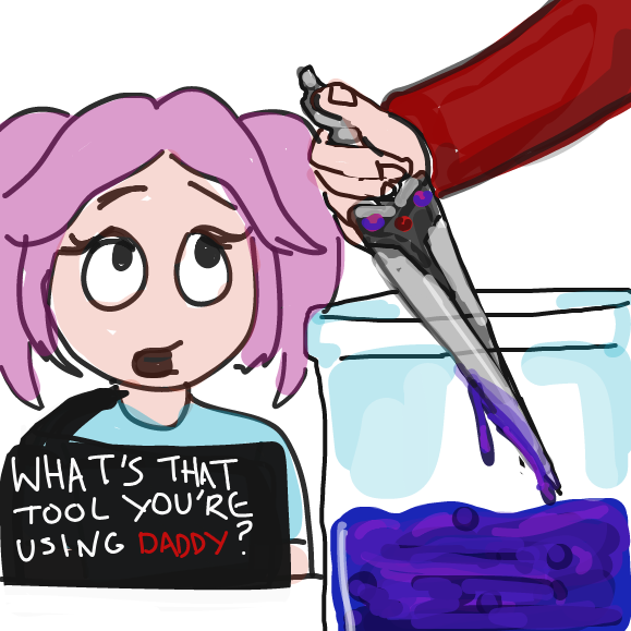 Drawing in Jam, daddy? by Mojomos