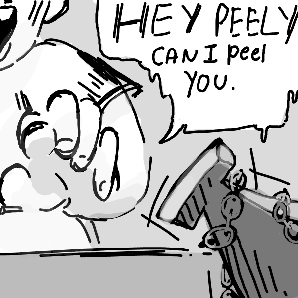 Drawing in Peely from Mushroom garden by pansreader