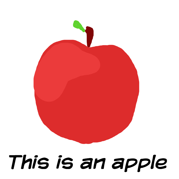 Drawing in Red Apple by pansreader