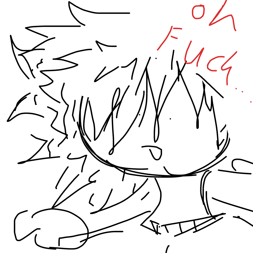 Ah shit - Online Drawing Game Comic Strip Panel by Fnafcrafter12