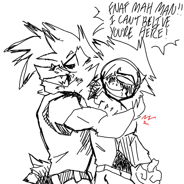 bye bye your spine - Online Drawing Game Comic Strip Panel by OneWithTheShadows