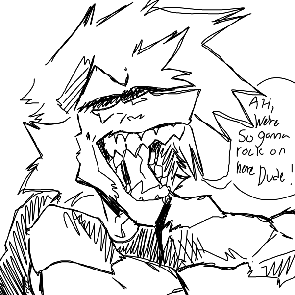 Radical dudee - Online Drawing Game Comic Strip Panel by OneWithTheShadows