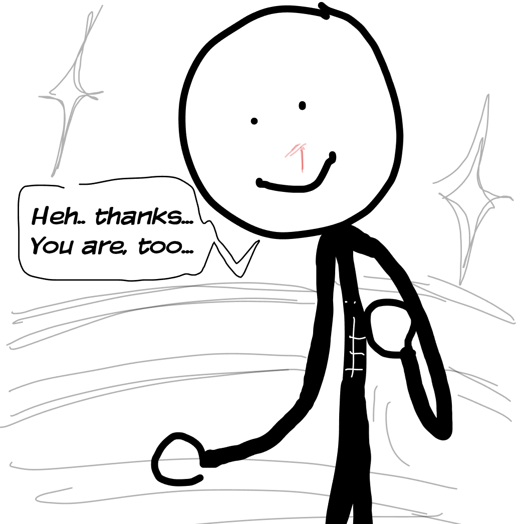 Stickman with abs drawn on - Online Drawing Game Comic Strip Panel by pansreader