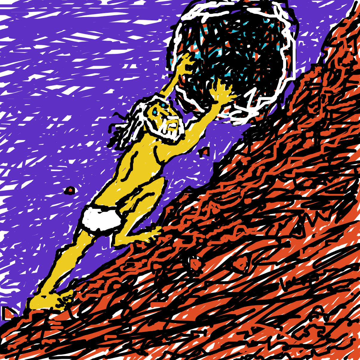 First panel in Sisyphus' Mother: Dishyphus drawn in our free online drawing game
