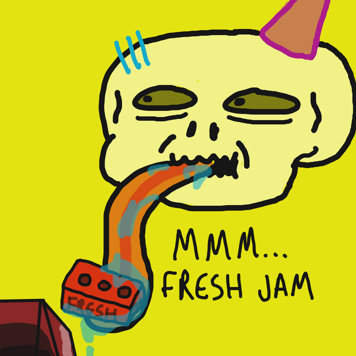 Drawing in Skull Jam by joshyouart