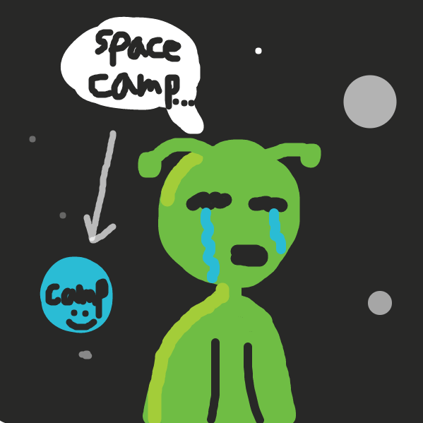 Dude was at camp - Online Drawing Game Comic Strip Panel by Tyson Turnpike