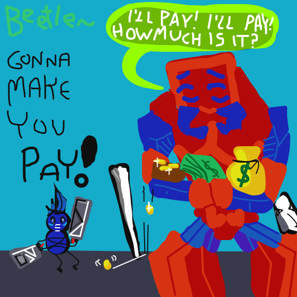 Will this be the first survivor? - Online Drawing Game Comic Strip Panel by Vytron