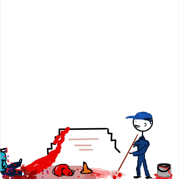 Drawing in Jack in the Box Man by NINJA FARTLE