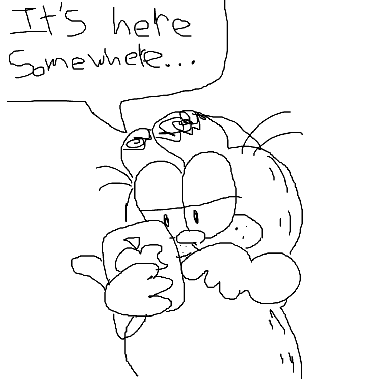Drawing in Garf by garfieldfan1005