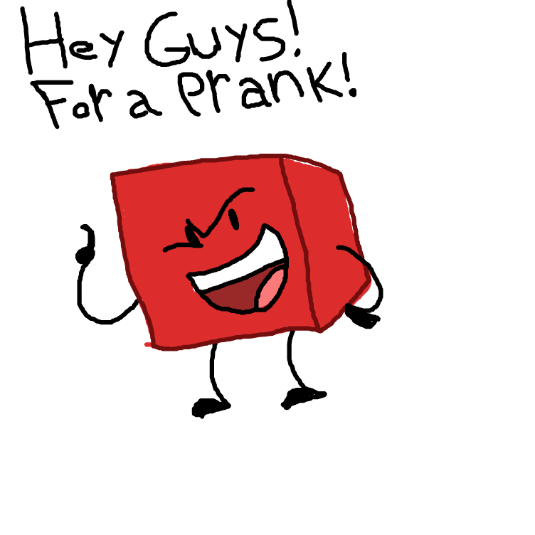 Drawing in Blocky Bfdi by garfieldfan1005