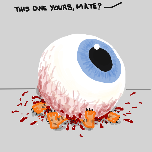 Drawing in Eye of the Tiger by Dogg