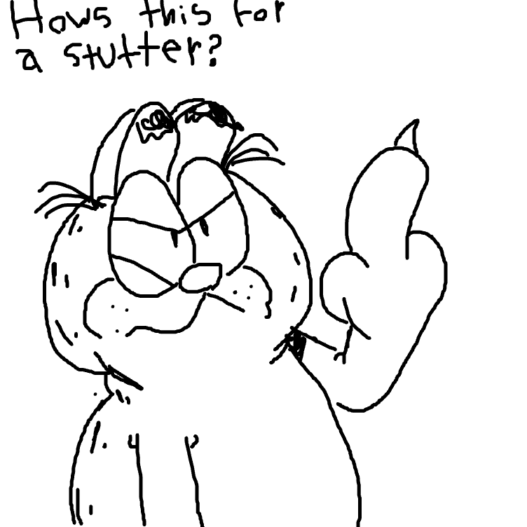 Drawing in DEATH TO PJ by garfieldfan1005