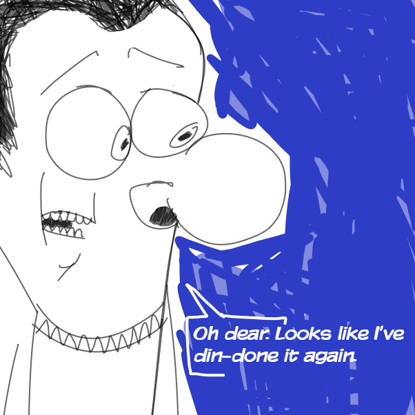 First panel in Oh Dear drawn in our free online drawing game