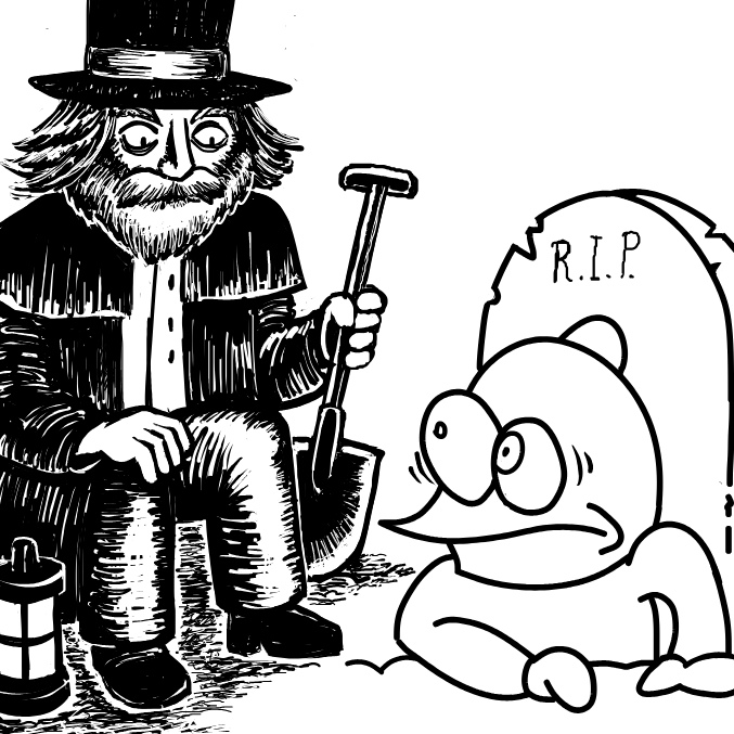 Drawing in Pugman returns, and so does PJ by 🔲