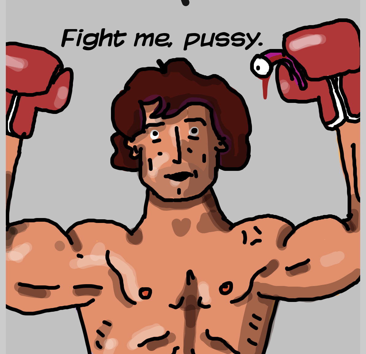 Drawing in Eye of the Tiger by joshyouart