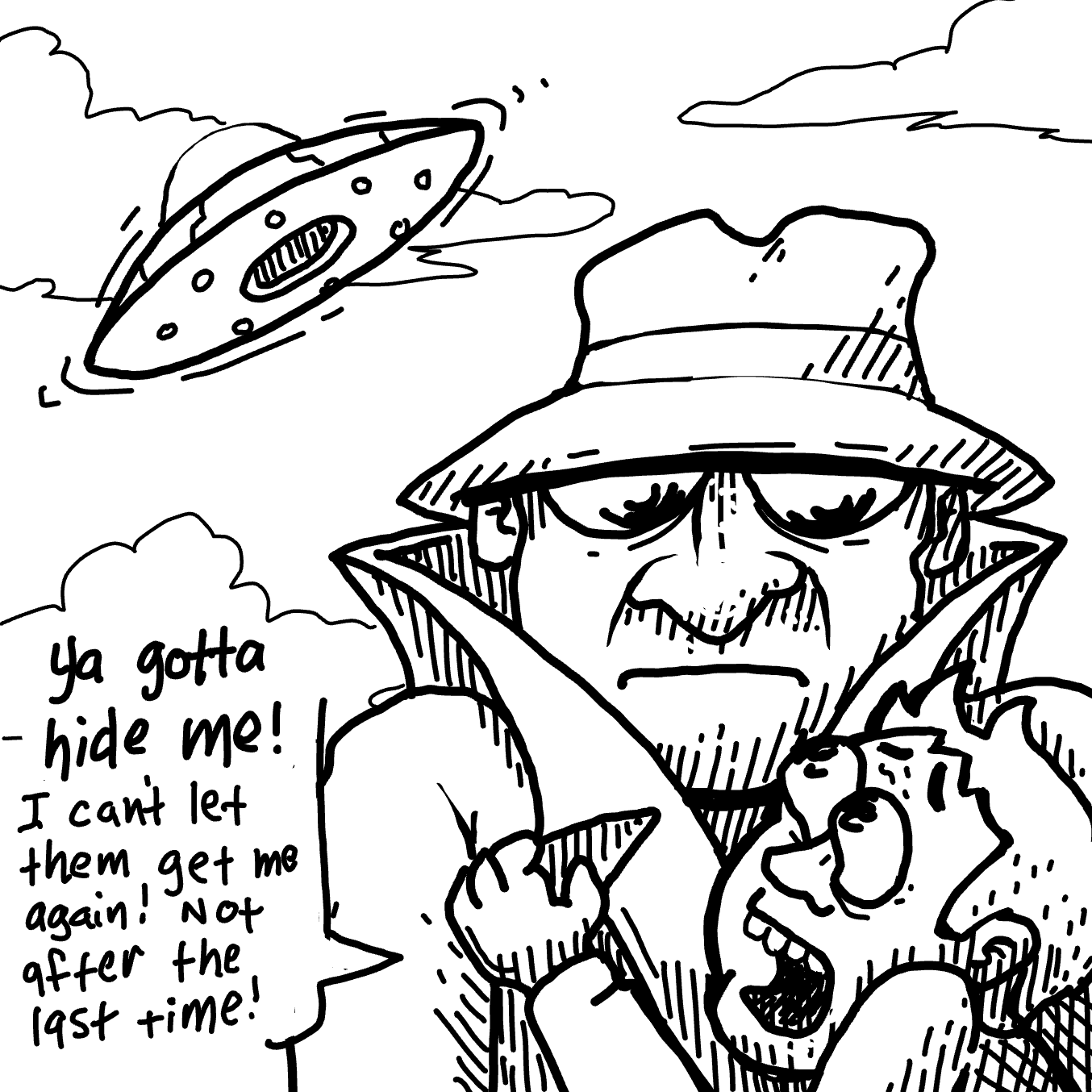 Drawing in Oh No. Not Again. by Wizard Croissant