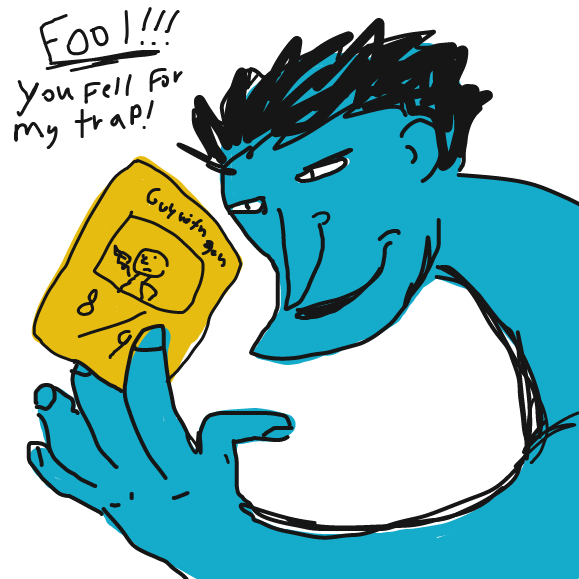 Oh no the card of legend! - Online Drawing Game Comic Strip Panel by Derren