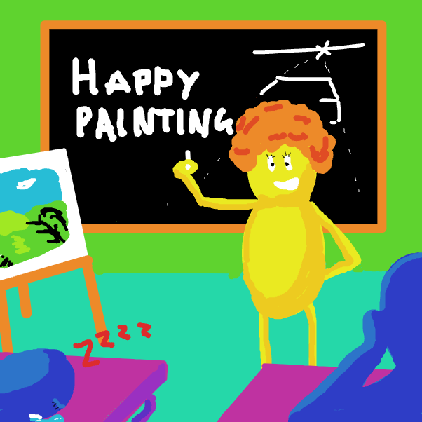 Drawing in Paint Teacher by Serent