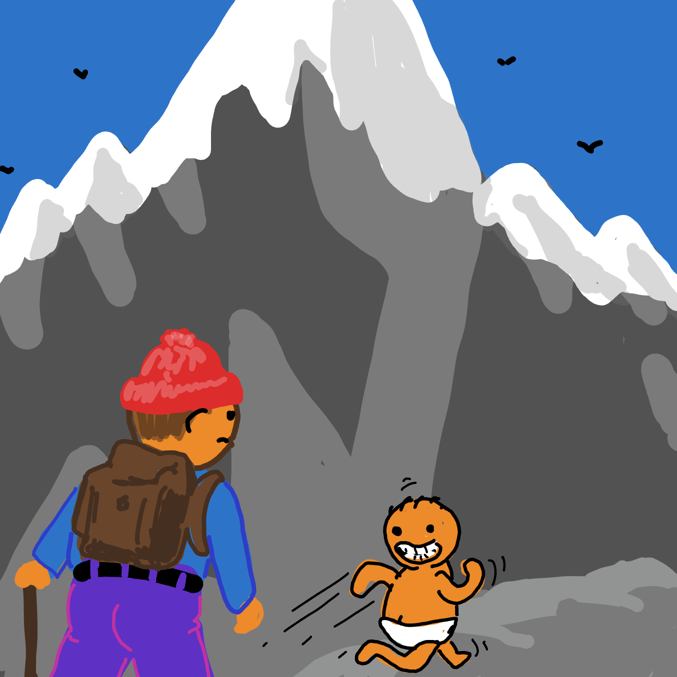 Drawing in Everest by Wizard Croissant