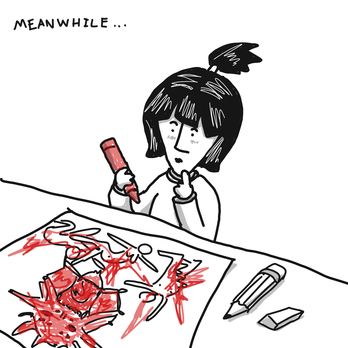  - Online Drawing Game Comic Strip Panel by Potato Man