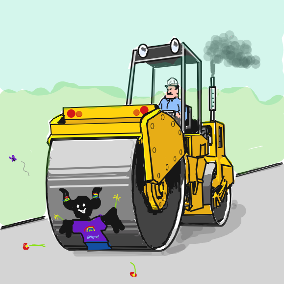 Drawing in Greetings from Darkness! by Dogg