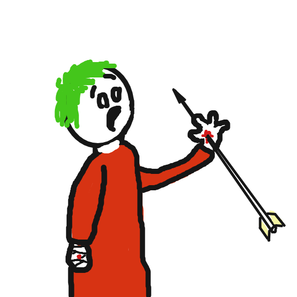 Drawing in Who shot the arrow at Steven  by Dogg