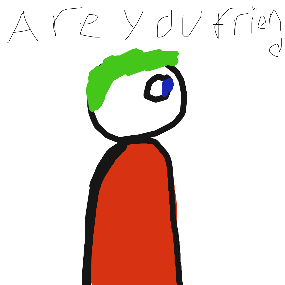 Are you my friend? - Online Drawing Game Comic Strip Panel by Nonexistent 