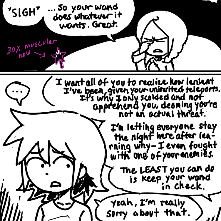 my hand.... it hurts from handwriting  - Online Drawing Game Comic Strip Panel by nooz