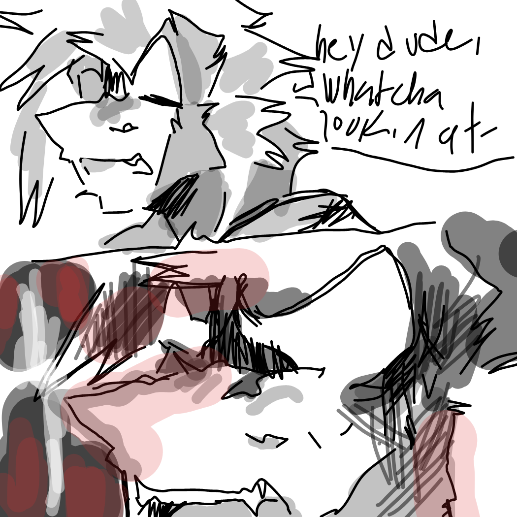 WOAH- PUT IT AWAY- - Online Drawing Game Comic Strip Panel by OneWithTheShadows