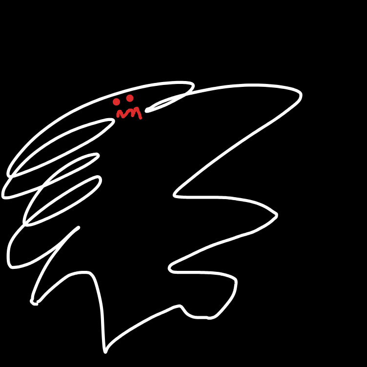 Drawing in a new dark type Pokémon based on a tornado by peach