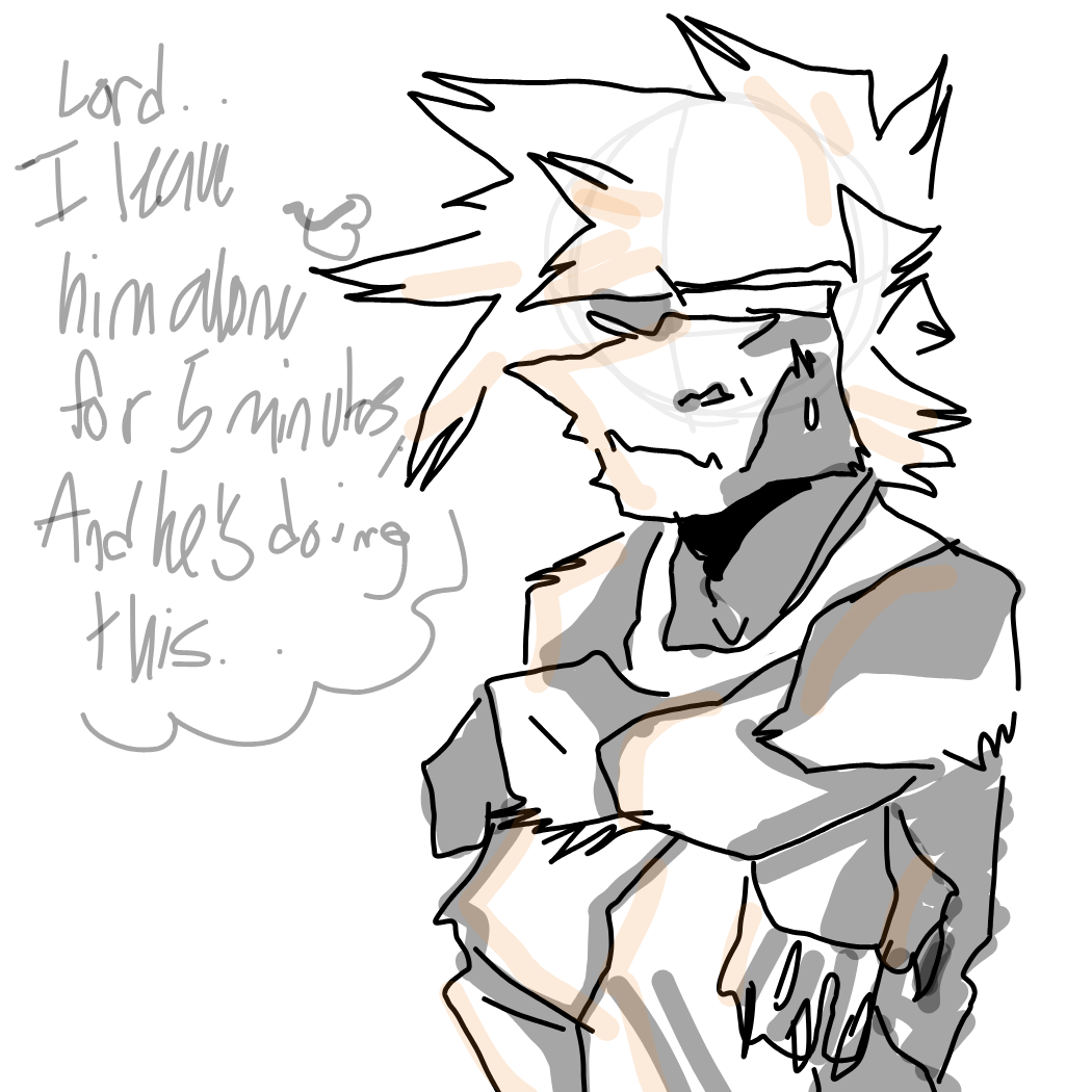 At least he's offline enough to know how to start a fire lol - Online Drawing Game Comic Strip Panel by OneWithTheShadows