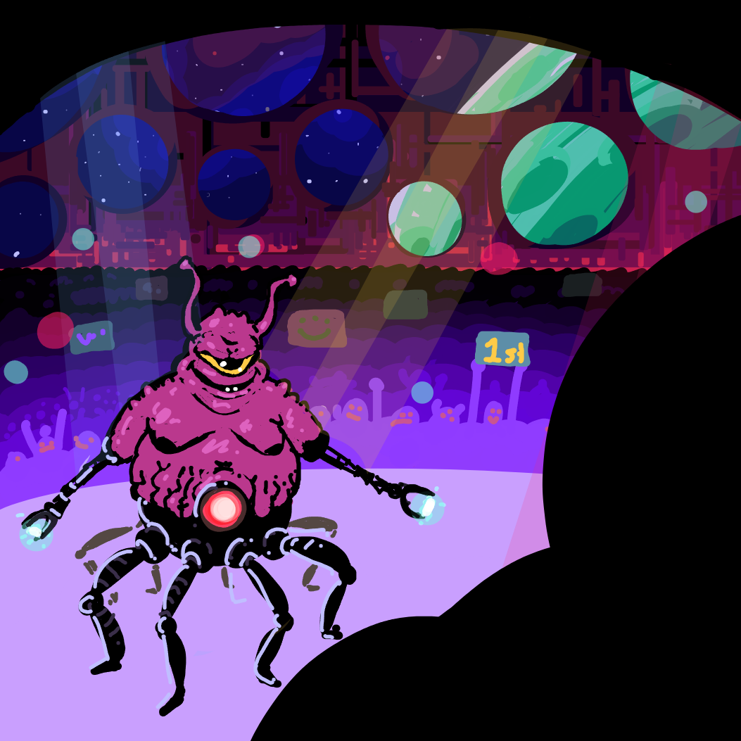 Drawing in Galactic Tournament 2000 by Pax