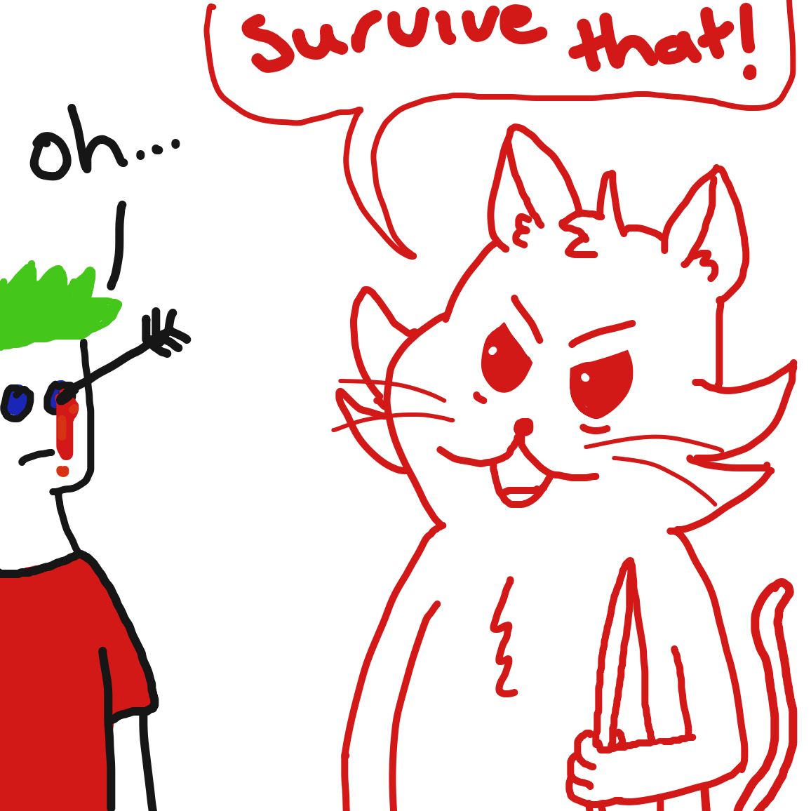 Drawing in Friend? by joshyouart
