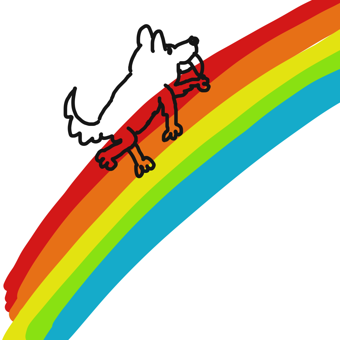 Drawing in The Rainbow Bridge by joshyouart