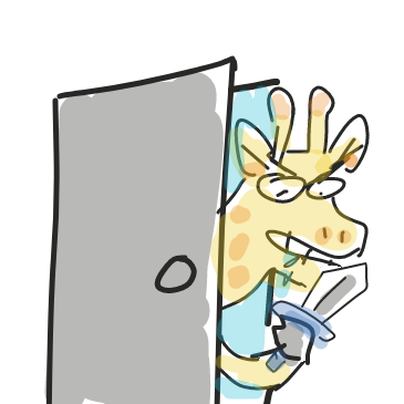 Drawing in The door by Hina the Meme-ma