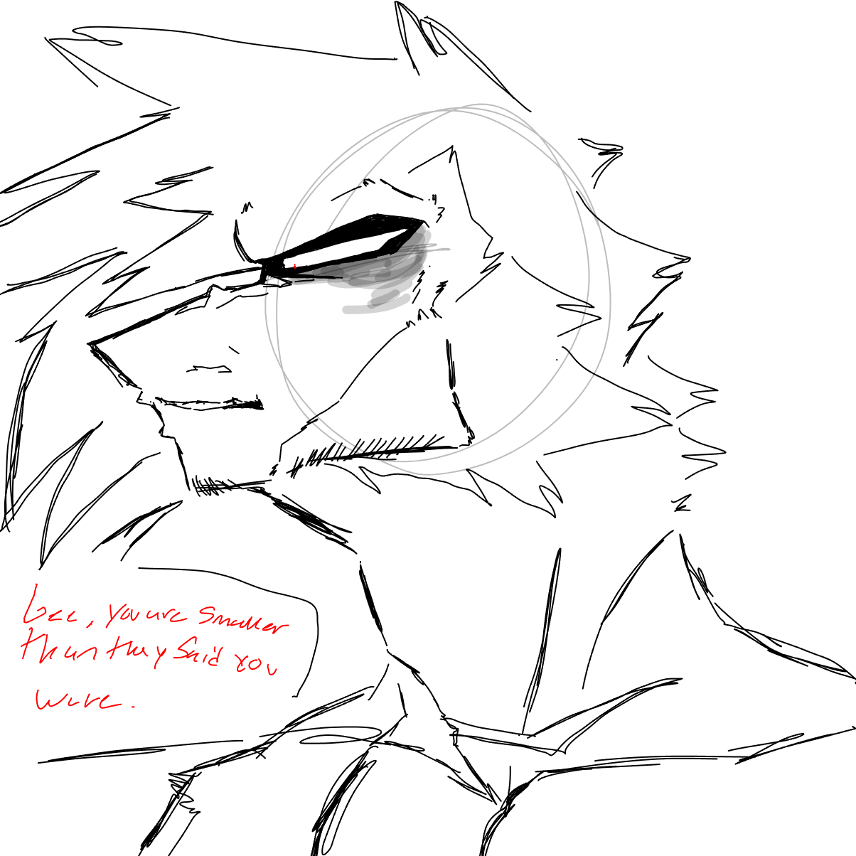 He still a short ah - Online Drawing Game Comic Strip Panel by OneWithTheShadows