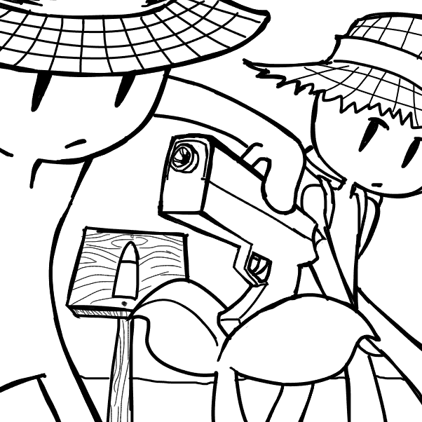 Drawing in Bullet Farming by SeanTrunks