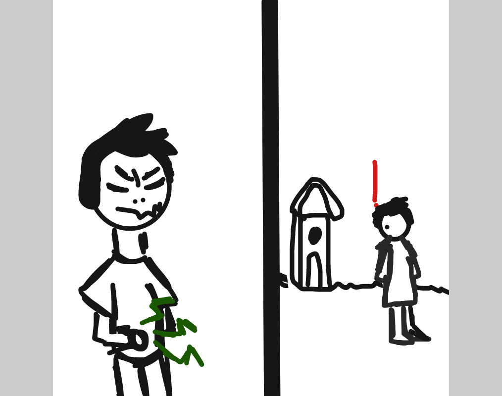 Drawing in Skunk toilet by LizardPie34